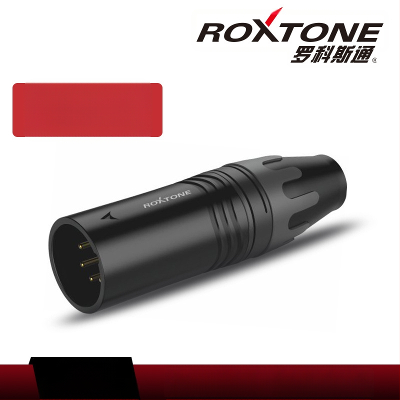 Conector XLR masculin pentru conexiune microfon la mixer — Brand Rocco Stone, conector audio/video, CE certificat