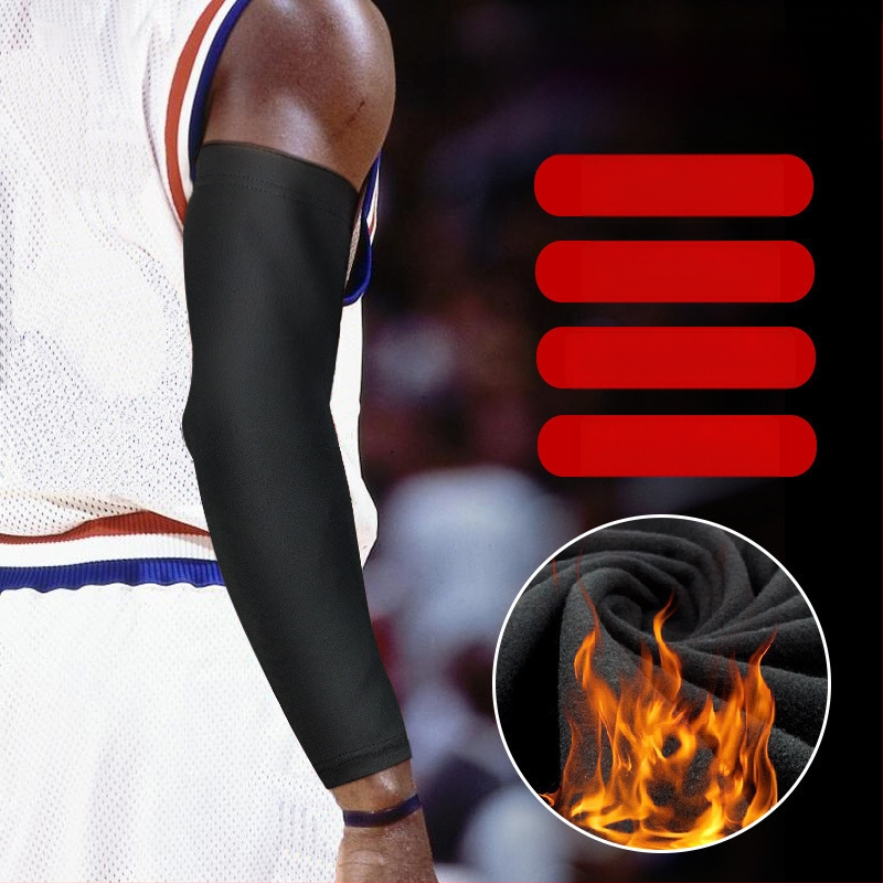 Burvens лакътен предпазен ръкав – топъл флийс, спандекс, подходящ за бягане, колоездене, планински преходи и ски