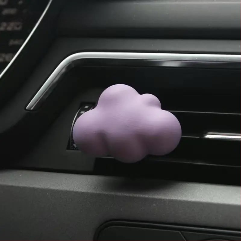 Auto difuzor s ljubičastom mašnicom i medvjedićem, klip za ventilaciju, miris jasmin