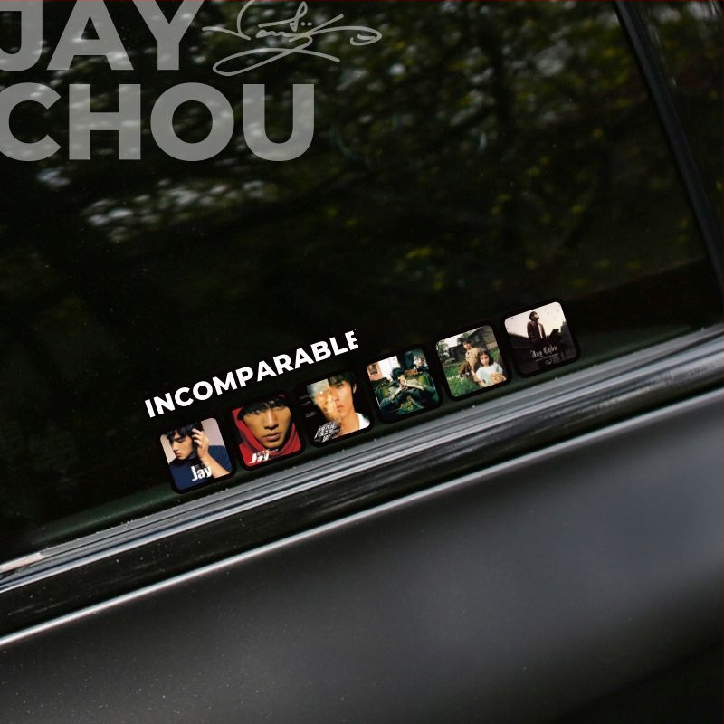 Naljepnica za automobil s naslovnicom Jay Chou albuma, dizajn kasete, naljepnica za stakla, stražnje staklo i krovni prozor, javorov motiv