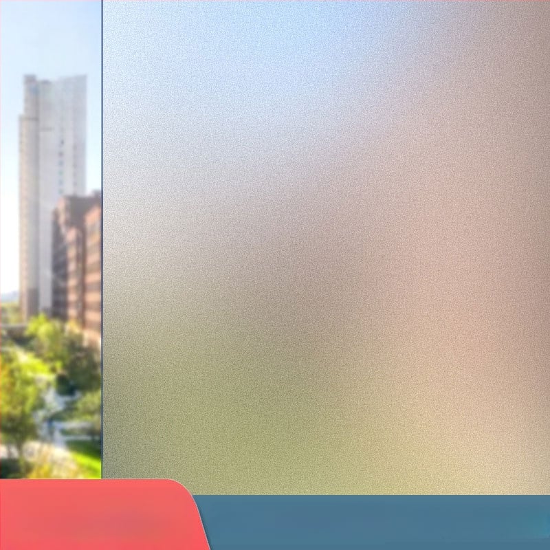 Film de intimitate pentru geamuri, electrostatic – transmite lumina, dar nu permite vederea, cu model geometric, pentru birou și sufragerie