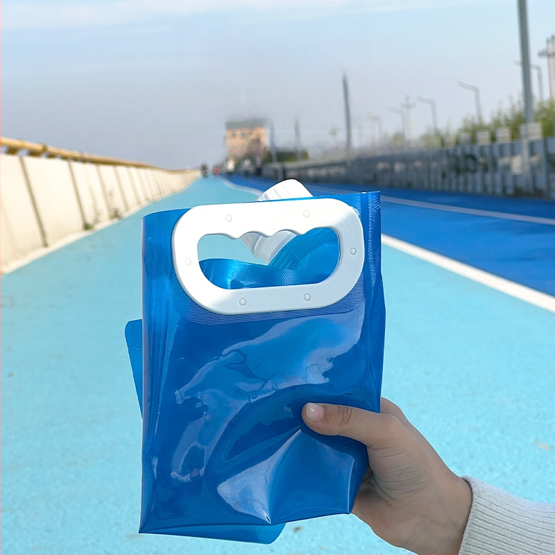 Vanjska vreća za vodu od 10 L, sklopiva prijenosna vreća s ventilom, plastična kanta za vodu za kampiranje