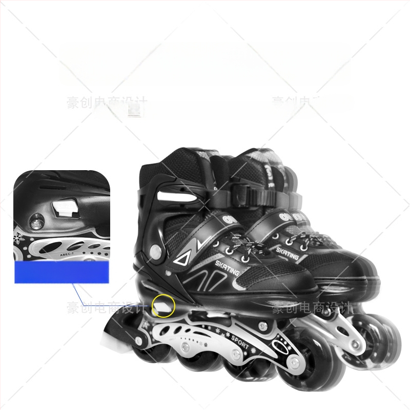 Inline patike za odrasle s potpuno mekom gornjom stranom, prilagodljive brzinske inline patike za djecu i učenike