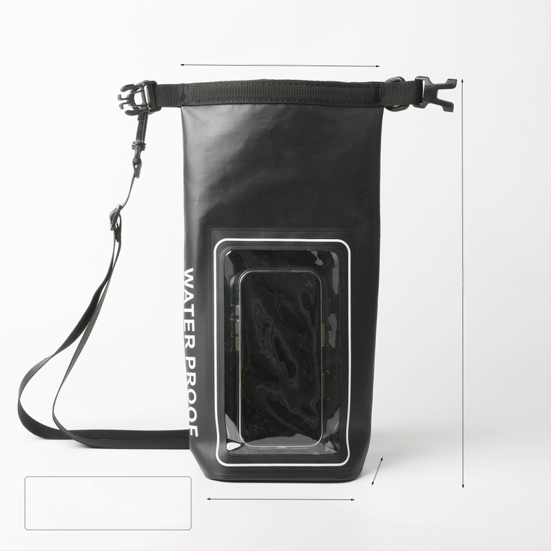 2L vanjska vodootporna crossbody torba za telefon s dodirnim zaslonom – 2 u 1 PVC vodootporna torba