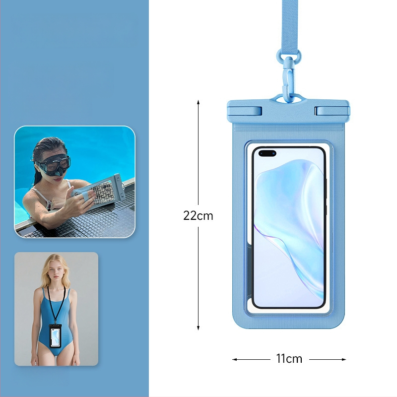Vodootporna torbica za telefon za snimanje jedne ruke, protuklizna, s dodirnim zaslonom, pogodna za ronjenje, rafting i aktivnosti na otvorenom