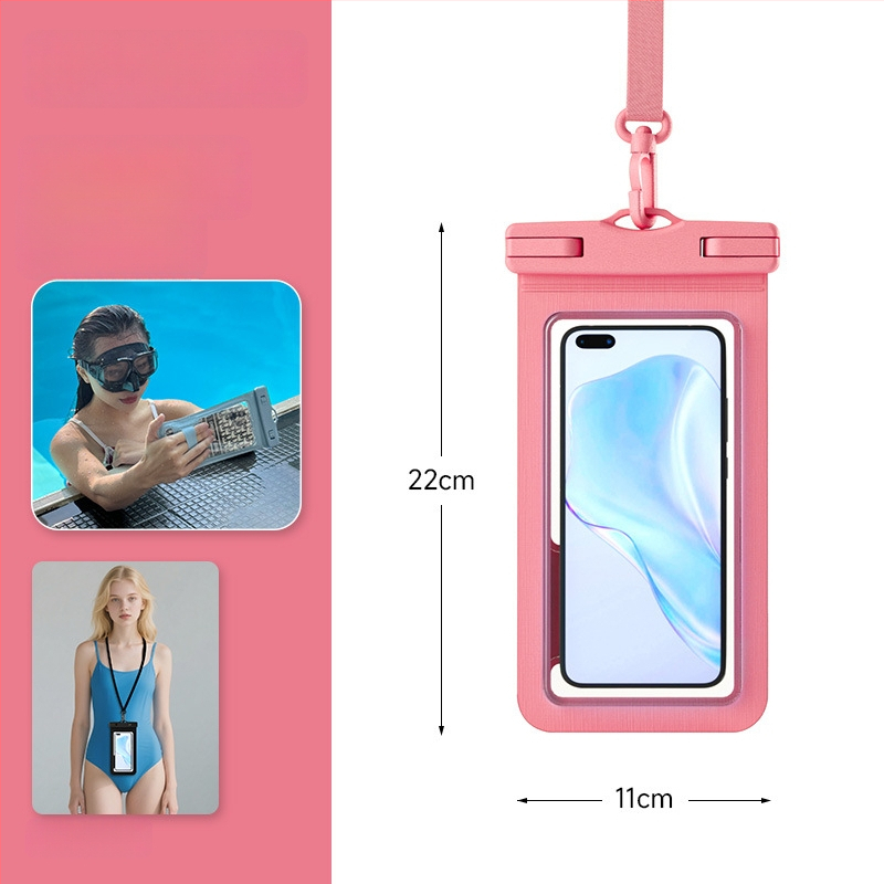 Vodootporna torbica za telefon za snimanje jedne ruke, protuklizna, s dodirnim zaslonom, pogodna za ronjenje, rafting i aktivnosti na otvorenom