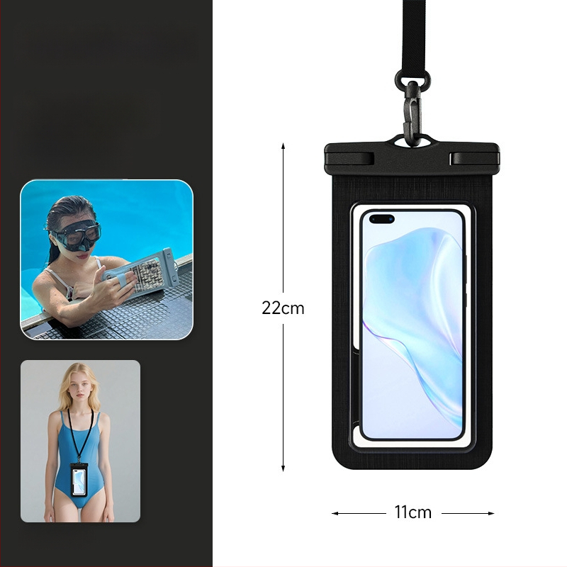 Vodootporna torbica za telefon za snimanje jedne ruke, protuklizna, s dodirnim zaslonom, pogodna za ronjenje, rafting i aktivnosti na otvorenom