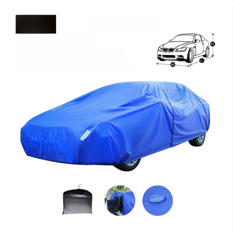 Izdrživi auto pokrivač od Oxford tkanine, potpuno pokrivanje štiti od prašine i kiše za garažu, pogodan za sedan i SUV