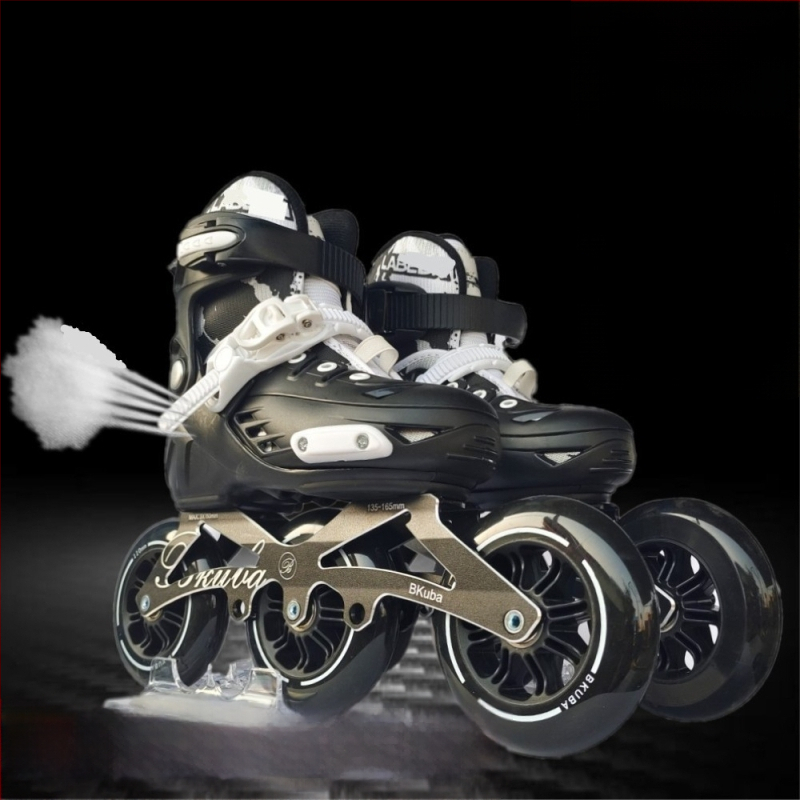 Inline skates za početnike, za odrasle i djecu, brze, s prilagodljivom trokolnom konstrukcijom i protukliznom površinom