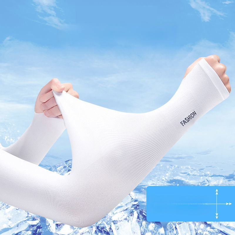 2 páry UV rukávov z Ice Silk, priedušné, na vonkajšie použitie
