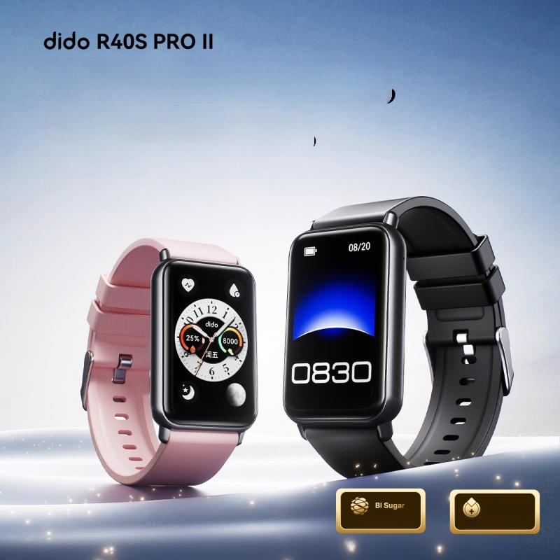 DIDO R40SProII Smart narukvica s mjerenjem krvnog tlaka, zasićenja kisikom u krvi, otkucaja srca, praćenjem sna i Bluetooth pozivima