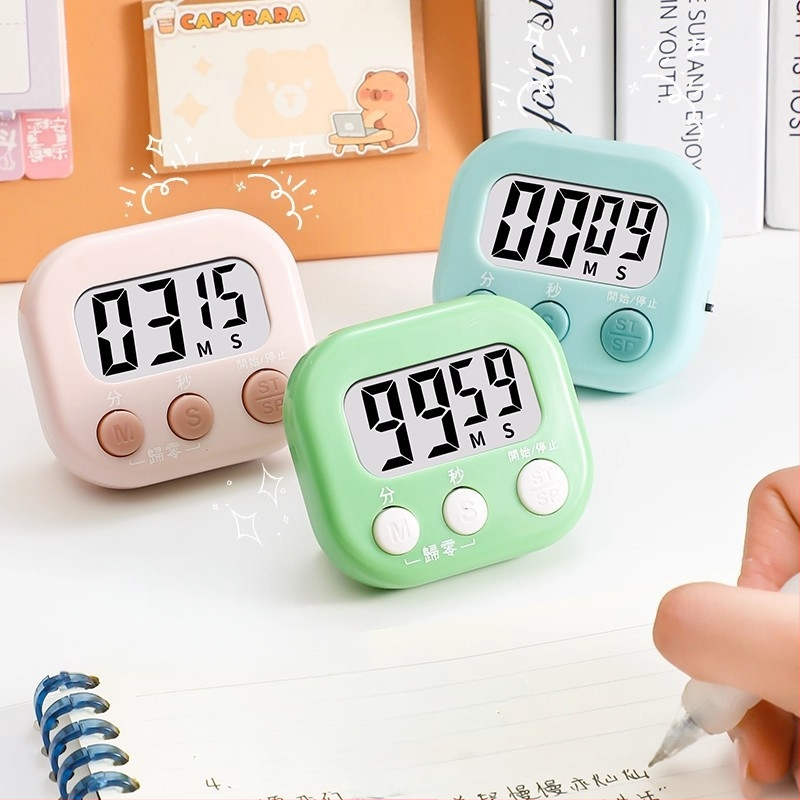 Digitalni timer za učenje s alarmom i podsjetnikom odbrojavanja za pripremu ispita; kuhinjski timer za pečenje