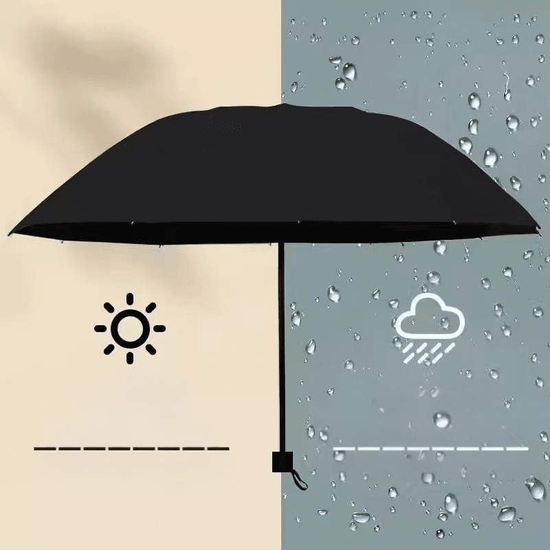 Sklopivi ručni kišobran za sunce i kišu, UV zaštita UPF50+, vodootporan