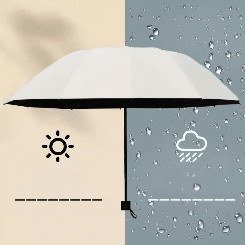 Sklopivi ručni kišobran za sunce i kišu, UV zaštita UPF50+, vodootporan
