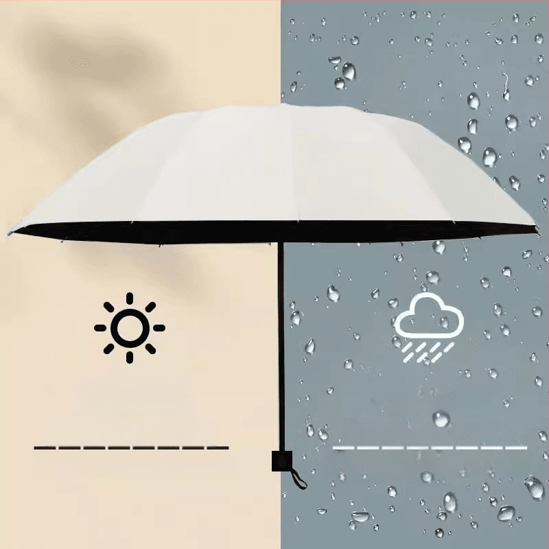 Sklopivi ručni kišobran za sunce i kišu, UV zaštita UPF50+, vodootporan