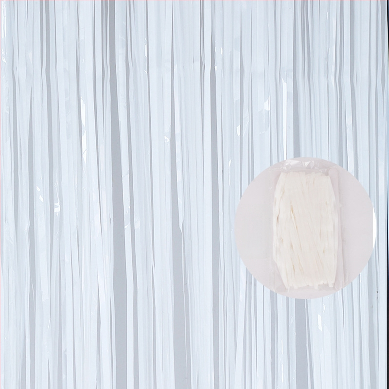 1x2 m Rain Silk zavjesa s resicama, pozadina za rođendansku zabavu i vjenčanje, sjajna vrata zavjesa za Novu godinu