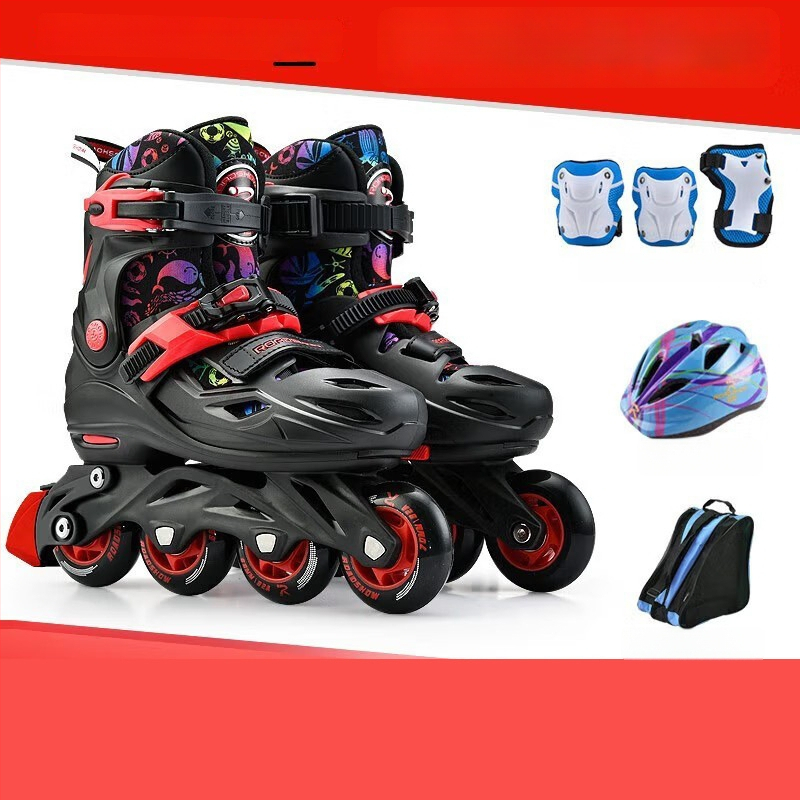 Lexiu Djeca svjetleće rollerice s cvjetnim dizajnom – svakodnevne inline patike za djecu