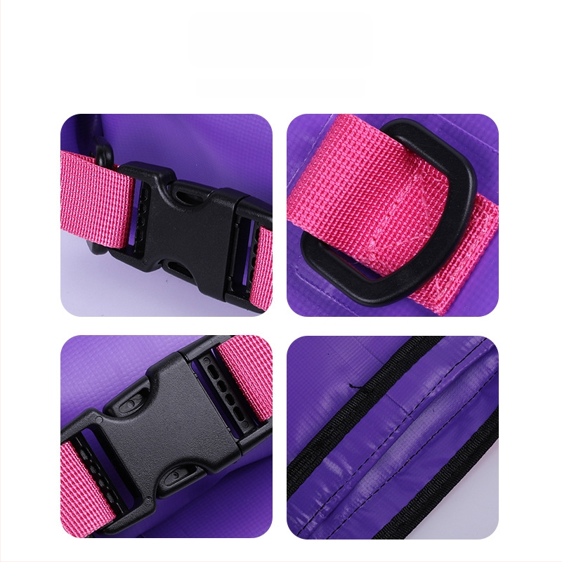 2L/5L vodootporna torba za plažu s remenom preko tijela, dvostruki dizajn, vodootporna pretinac za telefon, za plivanje i rafting
