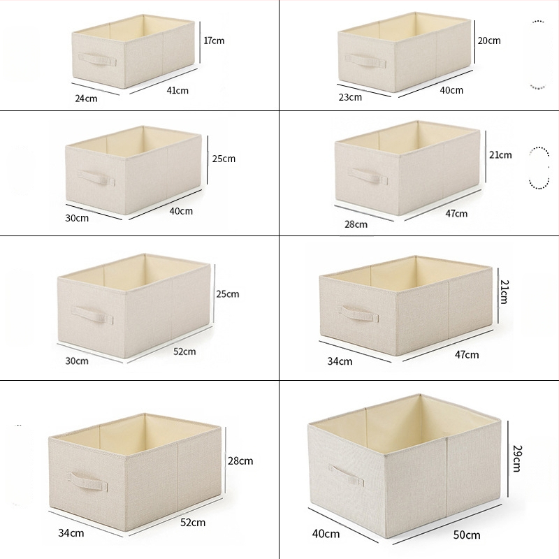 Sklopiva tekstilna kutija za odlaganje odjeće sa ladicom, organizator odjeće, dimenzije 47×28×21 cm, kapacitet 30–40 L
