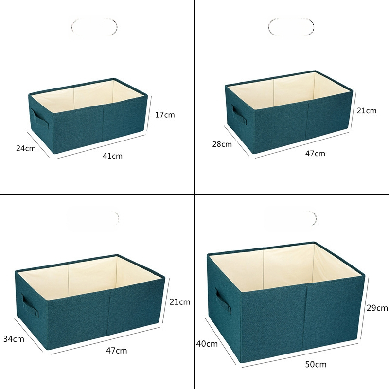 Sklopiva tekstilna kutija za odlaganje odjeće sa ladicom, organizator odjeće, dimenzije 47×28×21 cm, kapacitet 30–40 L