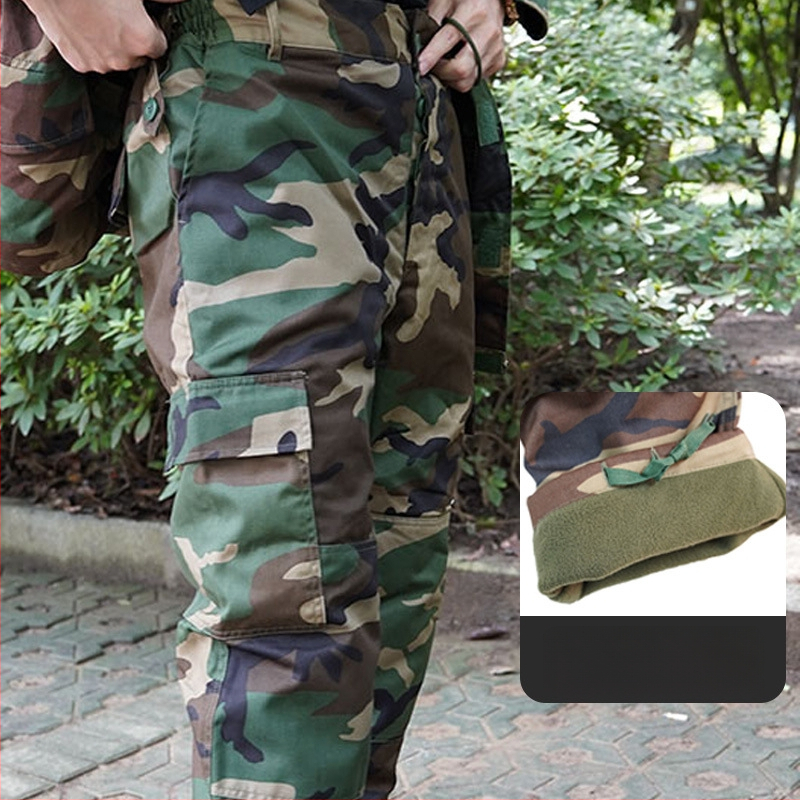 M65 Kamuflažni windbreaker za vanjsku jaknu – muška taktička jakna s flece­m od pamuka