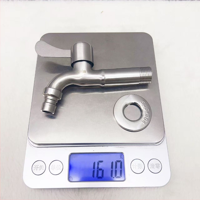 304 nehrđajući čelični produžni slavina, navoj 1/2 inča, duljine 13 cm, za balkonski sudoper