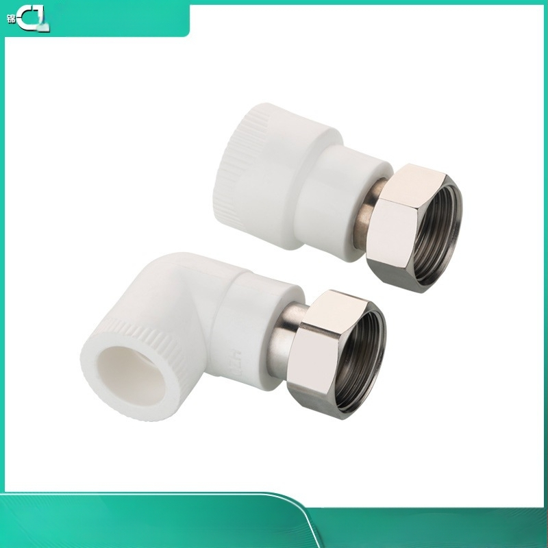 Jincai PPR spoj za bojler s bijelim bakrenim poklopcem, kutni spoj 20–32 mm