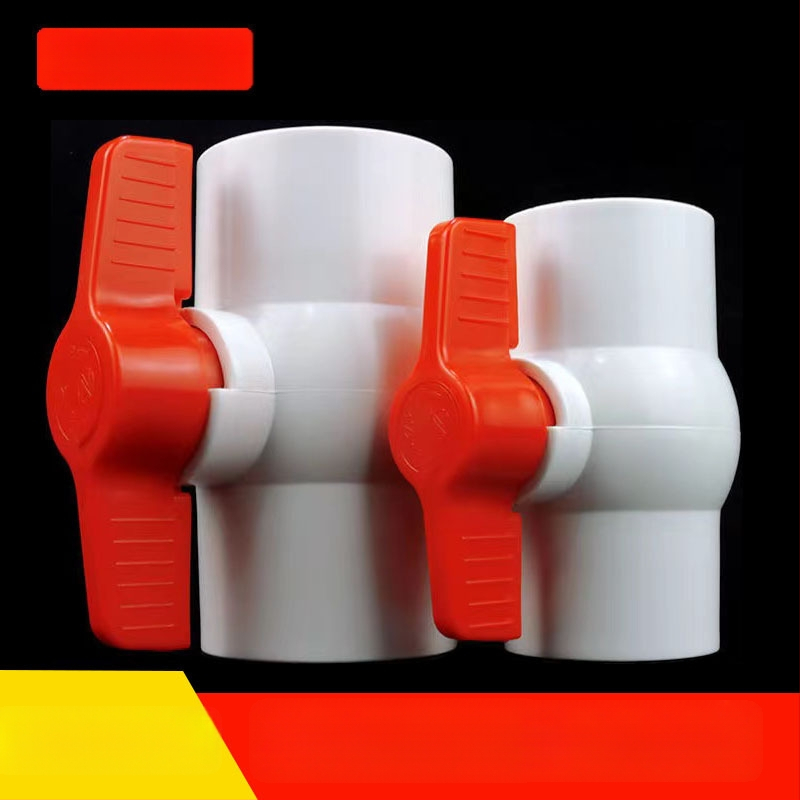 PVC kuglasta ventil, navojni spoj, plastične vodovodne cijevi, veličine 20,25,32,40,50,63,75,90,110