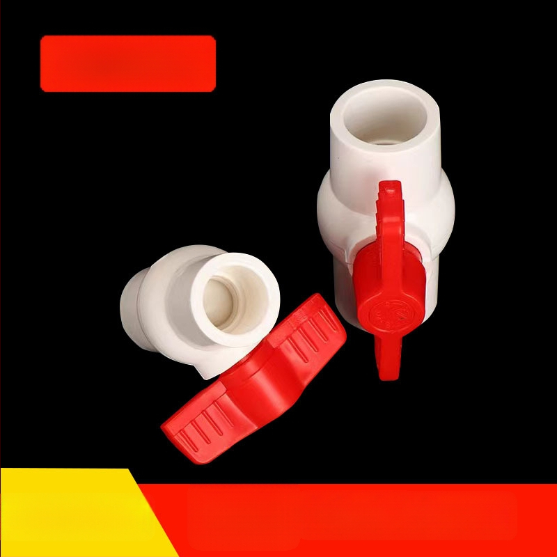 PVC kuglasta ventil, navojni spoj, plastične vodovodne cijevi, veličine 20,25,32,40,50,63,75,90,110
