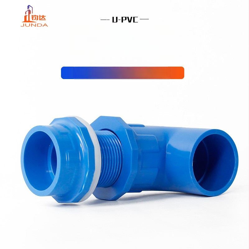 PVC 90° koljeno za cijev za akvarij, spoj vodovodnim cijevima, promjeri 20/25/32/40/50 mm, boje plava bijela siva