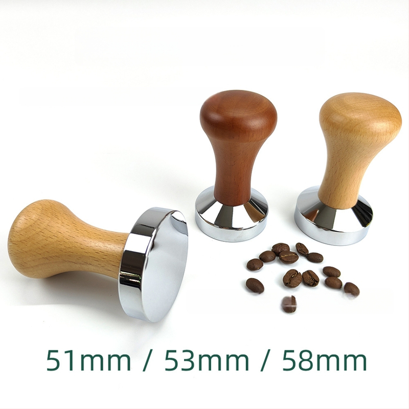 Drveni tamp za kavu, 58×53 mm, bukovo drvo, za poluautomatske espress aparate