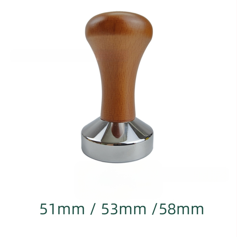 Drveni tamp za kavu, 58×53 mm, bukovo drvo, za poluautomatske espress aparate