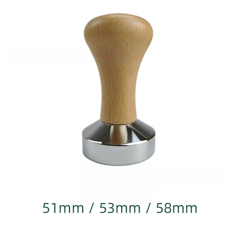 Drveni tamp za kavu, 58×53 mm, bukovo drvo, za poluautomatske espress aparate