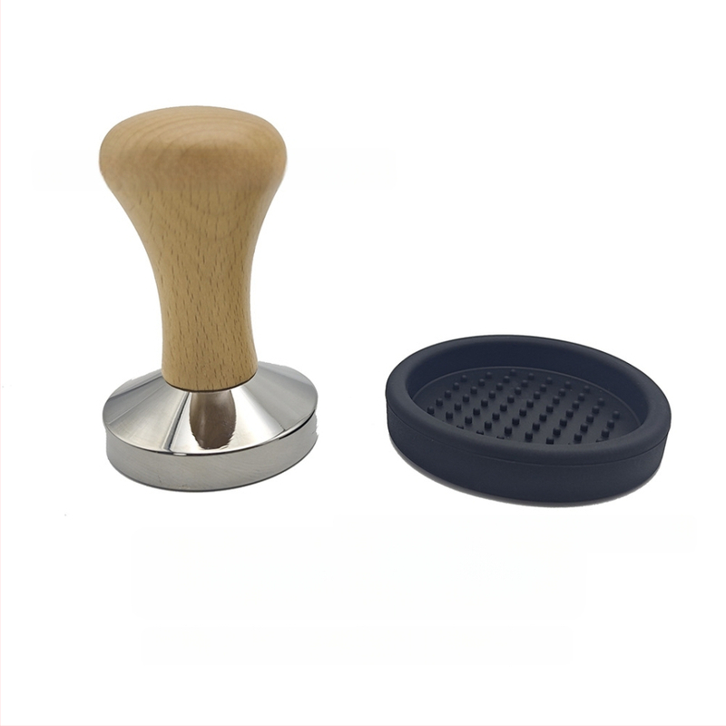 Drveni tamp za kavu, 58×53 mm, bukovo drvo, za poluautomatske espress aparate