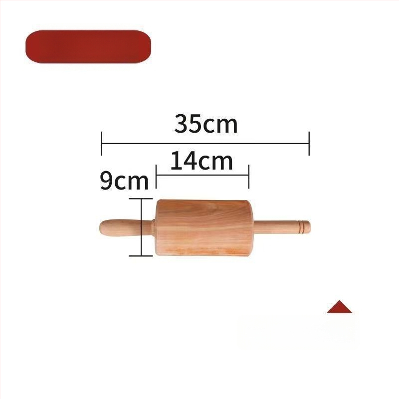 Rulou de aluat din lemn solid pentru uz casnic, rulă pentru paste și presă pentru foi de găluște, stil modern minimalist