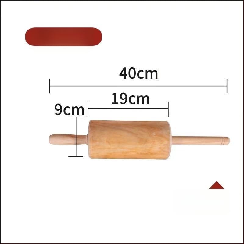 Rulou de aluat din lemn solid pentru uz casnic, rulă pentru paste și presă pentru foi de găluște, stil modern minimalist