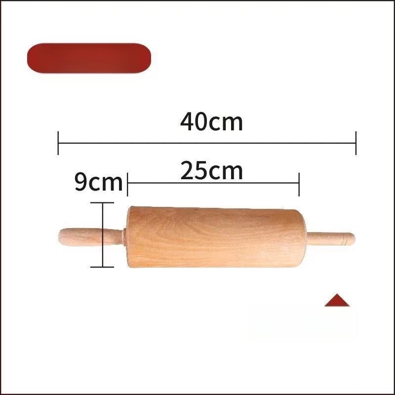 Rulou de aluat din lemn solid pentru uz casnic, rulă pentru paste și presă pentru foi de găluște, stil modern minimalist