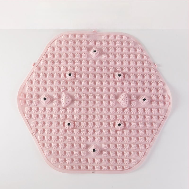 Nyomásos talpmasszázs tábla, hexagonális patchwork dizájn, jóga kiegészítő otthonra