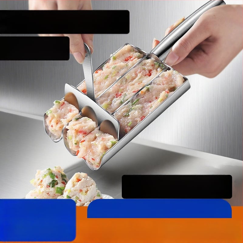 Μηχανή για κεφτέδες από ανοξείδωτο ατσάλι 304 — μοντέρνος μινιμαλιστικός σχεδιασμός, εκτύπωση λογοτύπου δυνατή, προσαρμογή, κυκλοφορεί το 2025