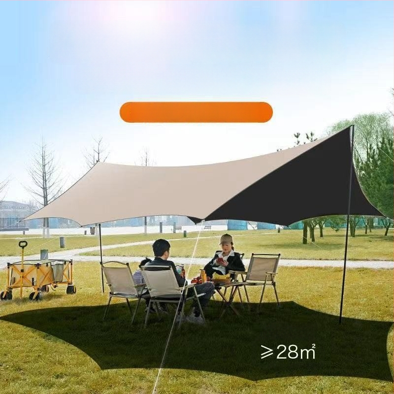 Dvostruka vanjska sjenica šator s oblicem leptira, za kampiranje i plažu, veličine 3×3 m i 3×4,5 m, vodootporna tkanina