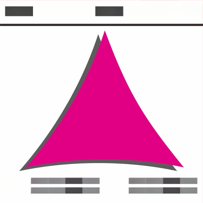 Háromszög árnyékoló vitorla 420D Oxford poliészterből, vízállóság 3000, összecsukható design, testreszabható, kültéri udvarhoz, kerthez és kempingezéshez