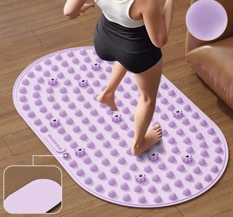 Μασάζ ποδιών μαξιλάρι με υγρή μαλακή σιλικόνη και πλακέ ακουπρεσούρ για εσωτερική χρήση σε τρέξιμο στη θέση · βάρος 800 g