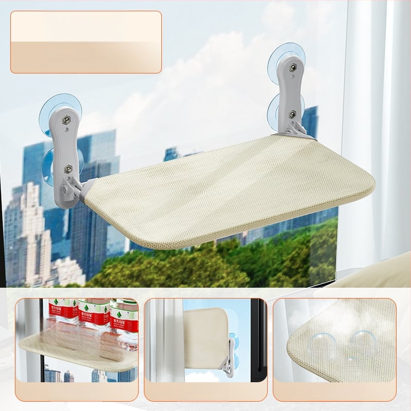 Котешки хамак за прозореца със вакуумна вендуза, плюшено котешко легло