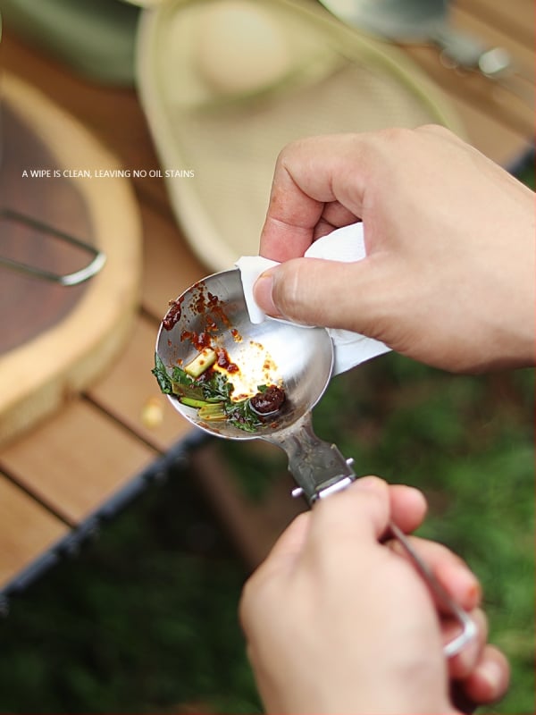 Комплект къмпинг посуда от неръждаема стомана 304, преносим сгъваем многофункционален прибор за готвене за 3–5 души