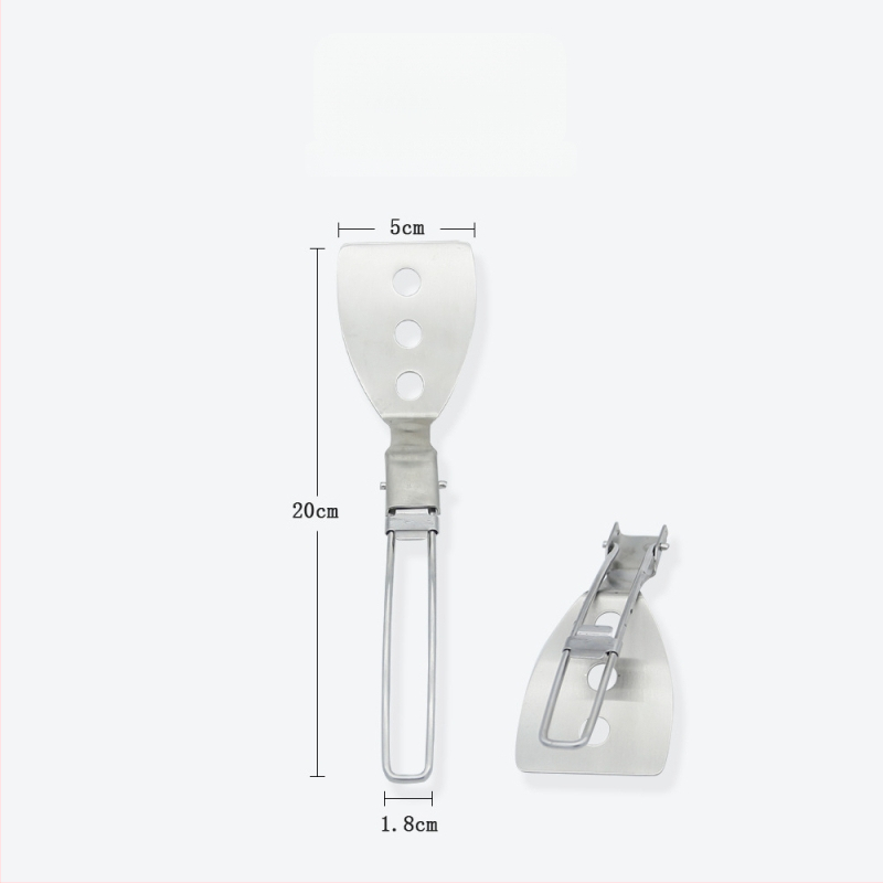 Комплект къмпинг посуда от неръждаема стомана 304, преносим сгъваем многофункционален прибор за готвене за 3–5 души