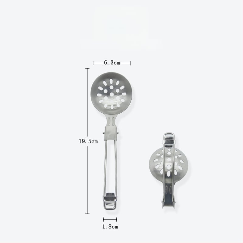 Комплект къмпинг посуда от неръждаема стомана 304, преносим сгъваем многофункционален прибор за готвене за 3–5 души
