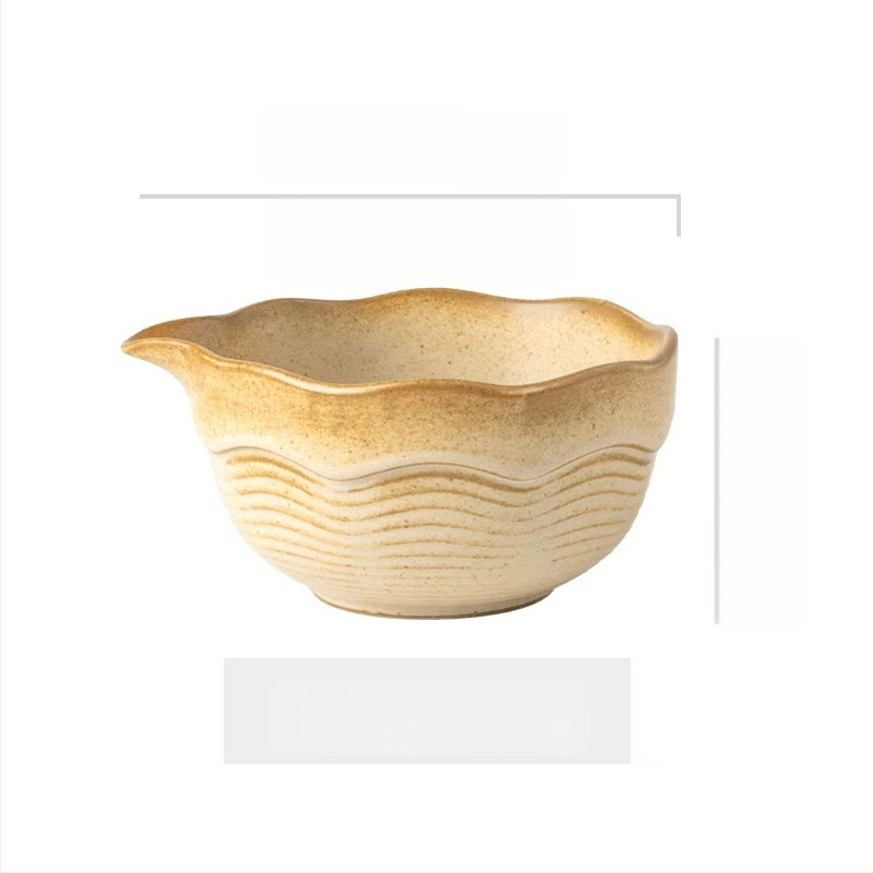 Κεραμικό μπολ για matcha σε ιαπωνικό στυλ, στρογγυλό ρετρό σχέδιο, κατάλληλο για μικροκύματα, δυνατότητα εκτύπωσης λογότυπου, παραμετροποίηση