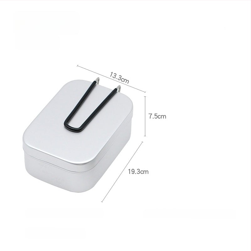 Къмпинг алуминиева ланч-бокс — преносим, двойна употреба, модел 0585, тегло 170 г, за 1–2 лица, алуминиева сплав