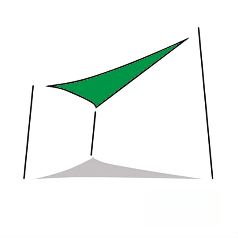 Yazilan kültéri háromszög árnyékoló vászon, vízálló 1