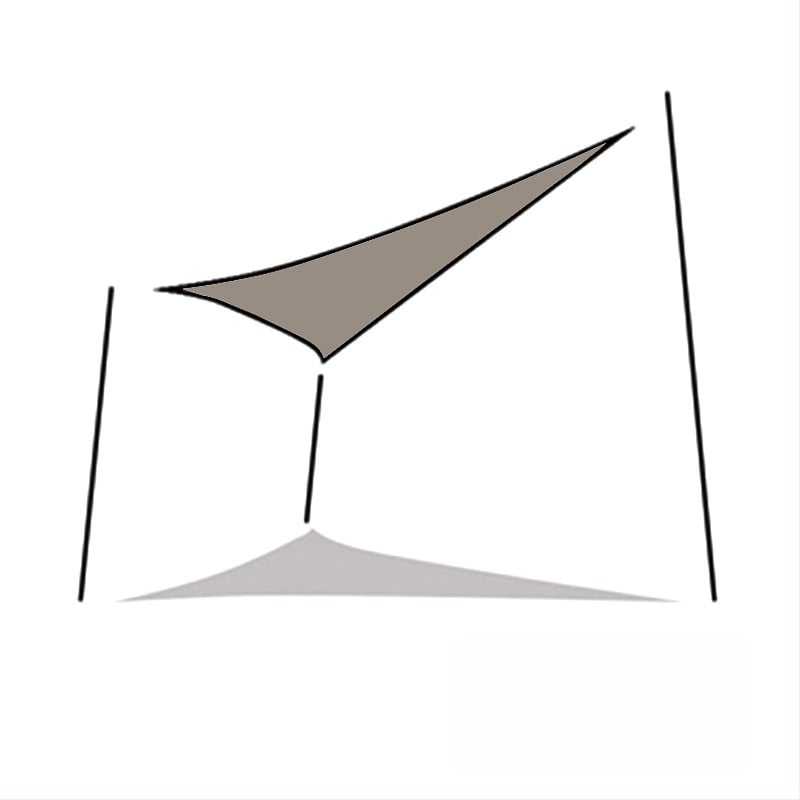 Yazilan kültéri háromszög árnyékoló vászon, vízálló 1